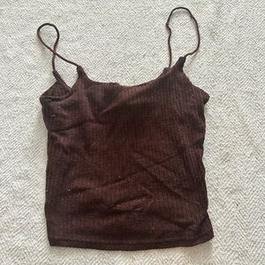 Brown tank top